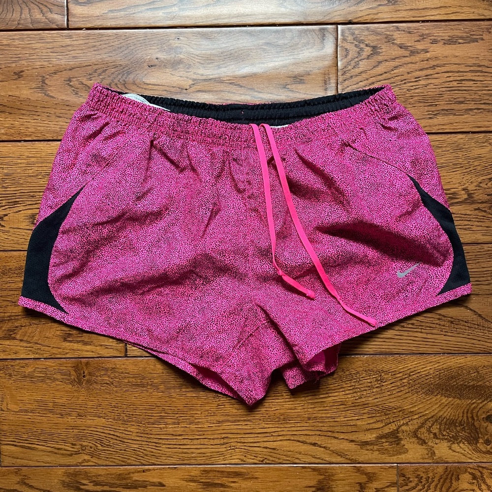Nike Women's Athletic Shorts in Pink and Black